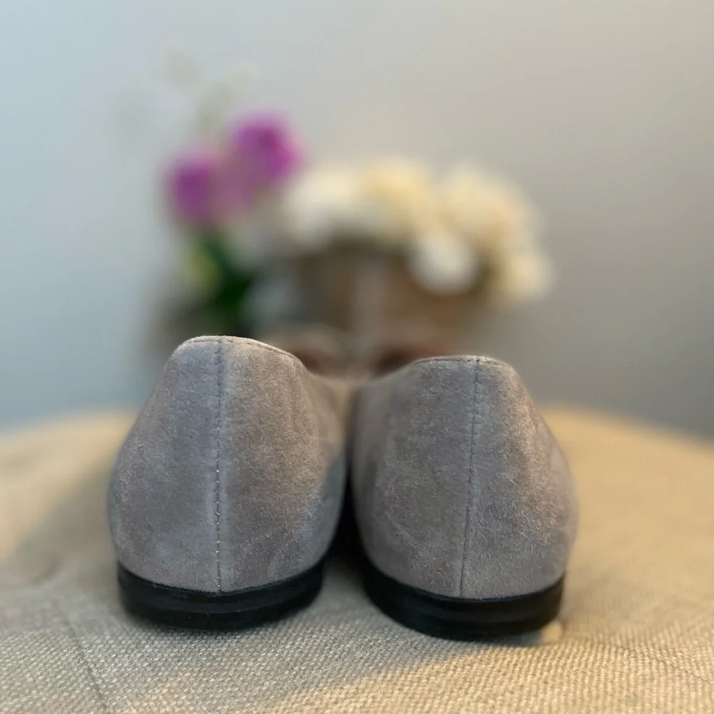 French Connection “Gesine” Suede Bow Tie Flats - Size 7.5 - Picture 8 of 12